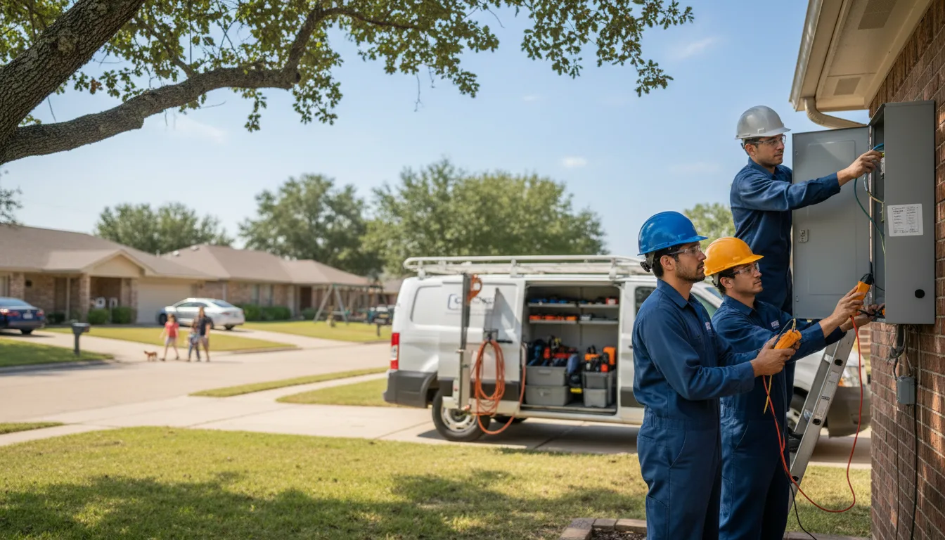 Certified electrician providing emergency electrical services in Saint Paul, NE